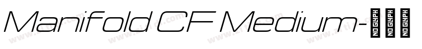 Manifold CF Medium字体转换